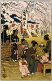 old school celebration of japanese blossom, source: pinterst